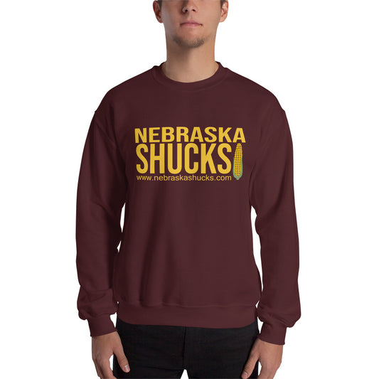 Unisex Sweatshirt - Gold/Yellow on Maroon