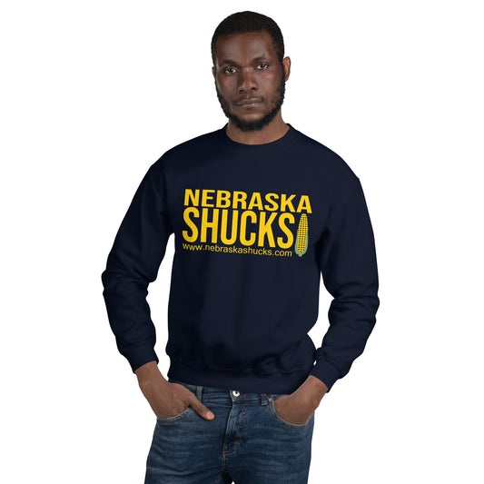 Unisex Sweatshirt - Maize/Yellow on Navy/Blue