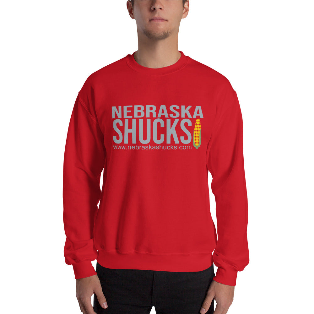 Unisex Sweatshirt - Gray on Scarlet/Red