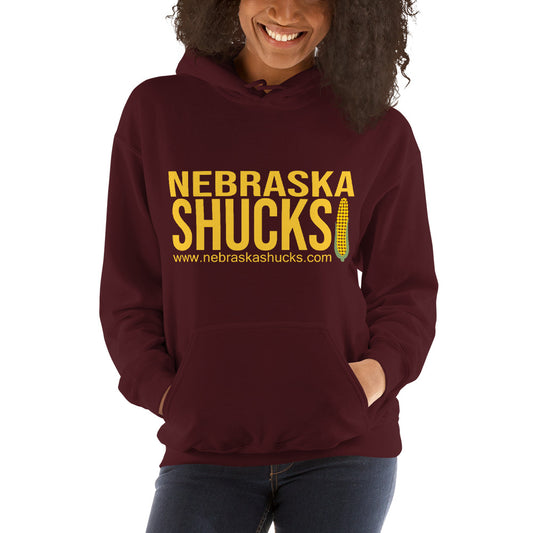 Unisex Hoodie - Gold/Yellow on Maroon