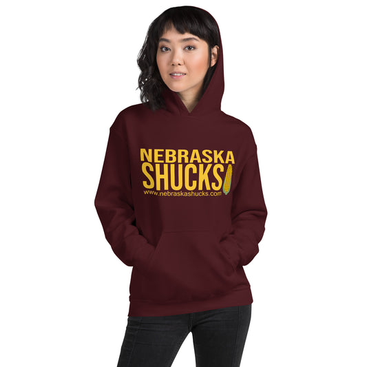 Unisex Hoodie - Gold/Yellow on Maroon