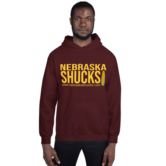 Unisex Hoodie - Gold/Yellow on Maroon