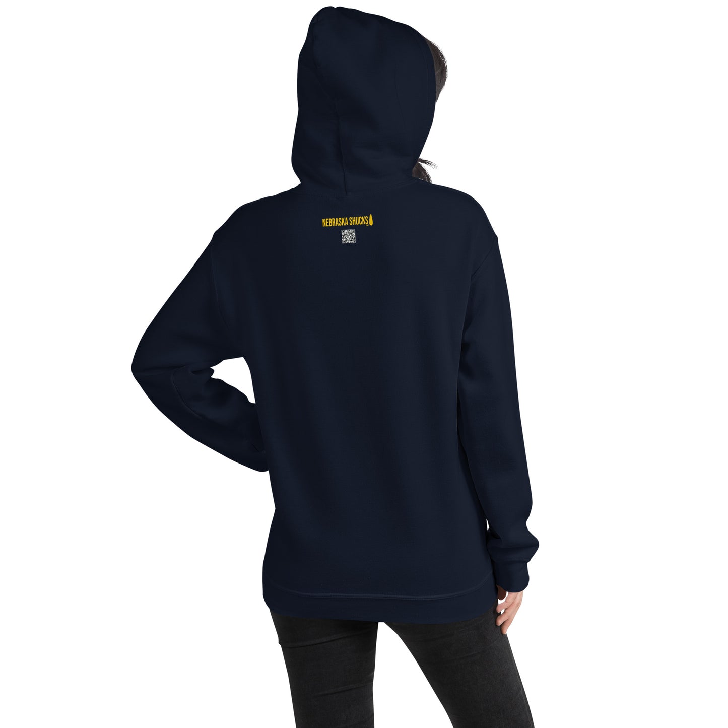 Unisex Hoodie - Maize/Yellow on Navy/Blue