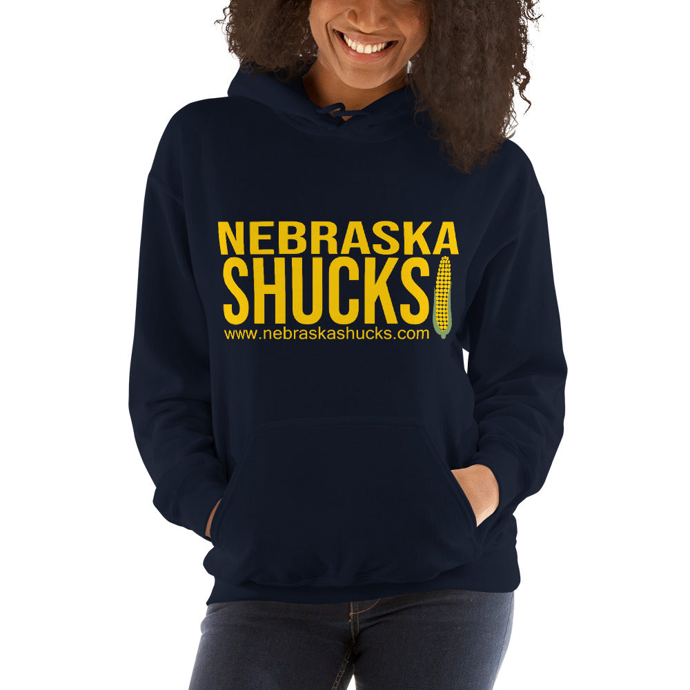 Unisex Hoodie - Maize/Yellow on Navy/Blue