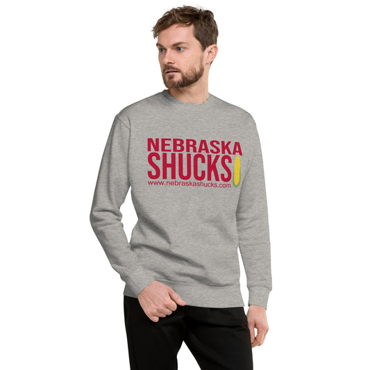 Unisex Sweatshirt - Scarlet/Red on Gray