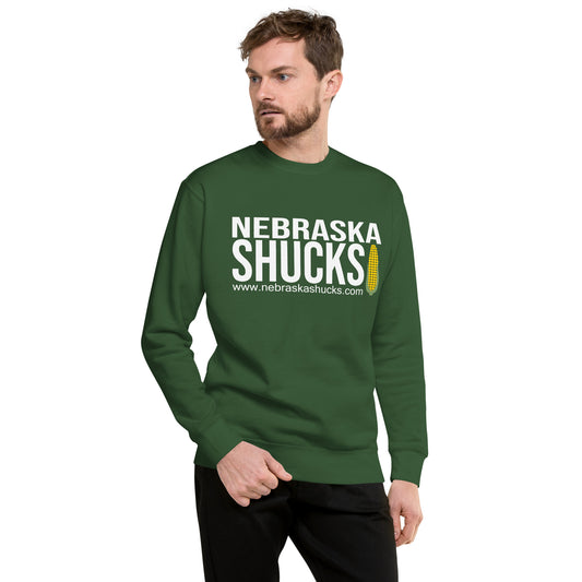 Unisex Sweatshirt - White on Green