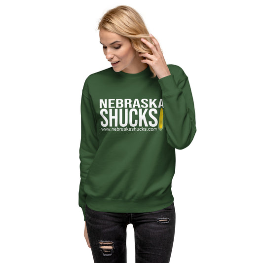 Unisex Sweatshirt - White on Green