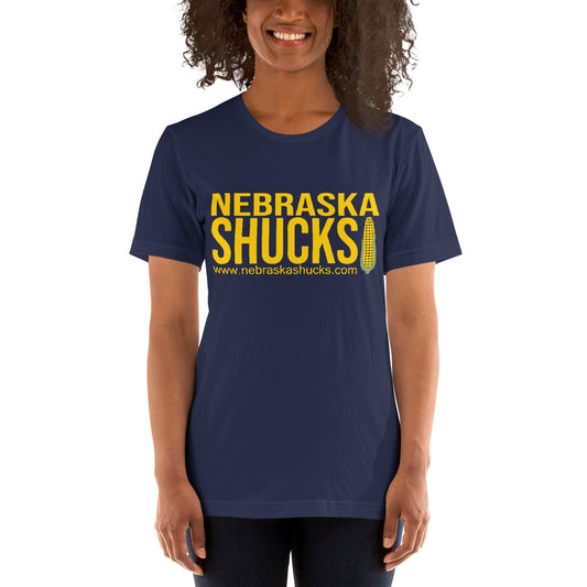 Unisex T-shirt - Maize/Yellow on Navy/Blue