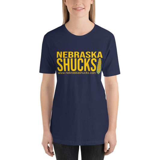 Unisex T-shirt - Maize/Yellow on Navy/Blue